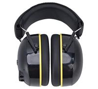 Fabater Cuffie Protettive per l'udito Bluetooth 5 V/1 A con Cancellazione del Rumore e Controllo Vocale per Giardinaggio, Nere, Batteria da 1000 MAh 40 Ore, Ricarica di Tipo C, TPU+ABS Resistenti