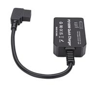 Fabater D Toccare per Tipo C Adattatore di Alimentazione PD100W Caricatore Rapido per Batteria con Attacco a V, Ricarica Ad Alta velocità, Display della Batteria in Tempo Reale, Materiale in Lega di