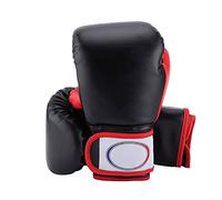 Fabater da Boxe per Ragazzi e Ragazze 8-12 da Sparring da Allenamento, da Sacco da Boxe per Giovani con Palmo Ventilato, da Muay Thai in Pelle PU per 6-14 Anni (BLACK)