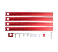 Fabater di guide parallele, set di giunzione per guide per seghe circolari per lavorazione del legno, set di guide per seghe circolari in lega di alluminio, staffa fissa