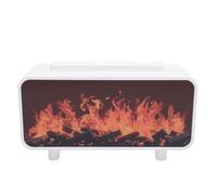 Fabater Diffusatore di Camino Idratante Simulato di Oli Essenziali 200 Ml di Sicurezza Multifunzione per il Salone della Camera da Letto (WHITE)