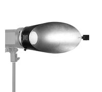 Fabater Diffusore Riflettente Standard, Riflettore di Sfondo Obliquo da 10 Cm con Clip per Montaggio Flash, Riflettori di Sfondo Flash per Luce Video LED da Studio