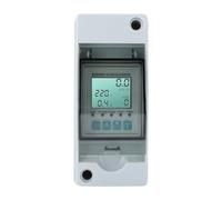Fabater Display LCD Digitale, Protezione Dal Riavvio Automatico - Contatore di Energia Smart Home con Scatola di Distribuzione, Monofase in Miniatura