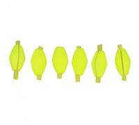Fabater Fly Fishing Bobbers, 6 PCS Set, Foam Float Strike Indicator, Orange | Boa galleggiante, arancione o fluoresceina, lunghezza 20 mm, pulsante a scatto, attrezzatura per pesca a mosca, facile