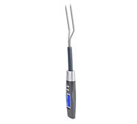 Fabater Forchetta Termometro Digitale per Carne con Display LCD, Forchetta per Barbecue in Acciaio Inossidabile 304 a Lettura Istantanea, Impostazioni di Temperatura Preimpostate con Allarme Sonoro,