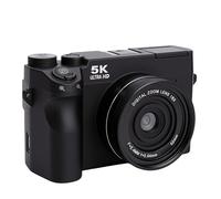 Fabater Fotocamera Mirrorless a Doppio Obiettivo da 75 MP con Risoluzione 5K e Schermo da 3 Pollici per Viaggi Avventurosi (WHITE)