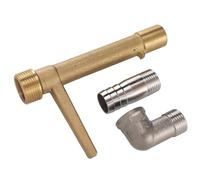 Fabater G3/4 Attacco Rapido Chiave, Ottone e Acciaio Inossidabile, | Strumento chiave per valvola, adattatore angolato, filettatura della torre, irrigazione con irrigatore da giardino,