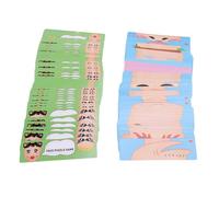 Fabater Gioco Puzzle con Facce, Combinazione Infinita Puzzle di Corrispondenza Espressiva con Design di Carte a Strati Portatile con 102 Carte per Bambini Dai 3 Anni in su Gioco da Tavolo per Famiglia