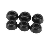 Fabater Gommini Auricolari in Memory Foam Morbidi di Ricambio per Cuffie Bluetooth Wireless IOS Pro 3 Adattamento per Uso Sportivo S/M/L 6 unità (BLACK)