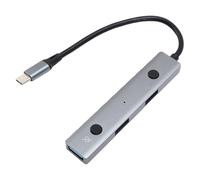 Fabater Hub Vocale AI, Nessun Driver Necessario Hub USB C AI con Integrazione ChatGPT e DeepSeek, Trascrizione da Voci a Testo in Tempo Reale, Adattatore USB per Controllo Vocale