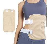 Fabater Impacco All'Olio di Ricino, Riutilizzabile di Olio di Ricino Biologico con Cinturino Regolabile, Impacchi di Olio di Ricino per la Disintossicazione del Fegato, (Olio Non incluso) (Cachi)