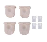 Fabater Inserti Flangiati, 4 Valvole a Becco D'anatra e 4 Set di Membrane, Parti Indossabili per Tiralatte, Silicone Liquido, Kit Essenziali per L'allattamento Al Seno per Mamme