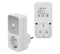 Fabater Interruttore Presa di Corrente con Timer per il Conto Alla Rovescia, Controller Timer Plug-in da 16 A per Elettrodomestici, Presa di Spegnimento Automatico A Risparmio Energetico con 6