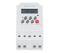 Fabater Interruttore Timer Elettronico, Controller Intelligente per Microcomputer LCD su Guida DIN KG316TII, 16 Impostazioni On/off, Memoria di Spegnimento di 60 Giorni, Interruttore Orario Digitale