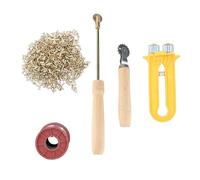 Fabater Kit di Attrezzi per Apicoltura, Set Completo per Principianti con Tenditore per Filo per Alveare, Incorporatore per Filo per Alveare con Occhielli in Rame e Fili di Ferro per Principianti Ed