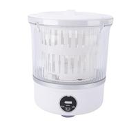 Fabater Lavatrice Portatile con Lavaggio Pulsante con Touch Screen a LED per Vestiti e Indumenti Intimi del Bambino, Lavatrice per Biancheria Intima Ricaricabile da 3 Litri, Adatta per Viaggiare,