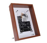 Fabater Lettore CD con Cornice per Foto retrò, Supporto da Parete, Design Desktop, Lettore CD Bluetooth Trasparente con Audio HiFi, Telecomando, Batteria Rimovibile, Verticale