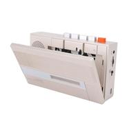 Fabater Lettore di Cassette, Lettore di Cassette Portatile Bluetooth retrò in Convertitore Digitale MP3 con Altoparlante Incorporato Jack per Cuffie, Ascolta Musica, Impara la Lingua