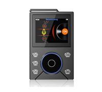 Fabater Lettore MP3 con Bluetooth, Lettore Musicale con Audio HIFI, Display a Colori da 2,4 Pollici, Controllo Ruota ALPS, 3000 MAh, Espanso Fino a 256 GB, Leggero per Lavorare (BLACK)