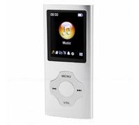 Fabater Lettore MP3, Lettore Musicale con Bluetooth 5.3, Lettori Musicali Digitali Portatili, Scheda Integrata da 32 GB, Visualizzatore foto/E-Book, Supporta Fino a 64 GB (grigio argento)