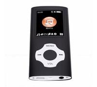 Fabater Lettore Musicale MP3 Bluetooth Compatto con Batteria a Lunga Durata per L'uso Quotidiano, Versatile per Bambini e Adulti, Alloggiamento in Metallo (BLACK)