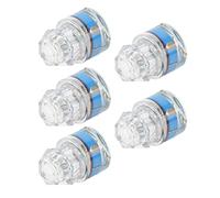 Fabater Luce con Esca da Pesca, Luce da Pesca a LED a Forma di Diamante con Apertura Automatica, con Esca per Spigola con 5 Pezzi per la Notturna d'Acqua Dolce in Acqua Salata (Blue)