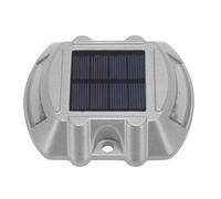 Fabater Luce Solare per Prigionieri Stradali, Rilevamento Sensibile Al Risparmio Energetico Indicatore di Percorso a LED Solare Alta visibilità Lega di Alluminio IP68 Impermeabile per