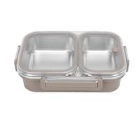 Fabater Lunch Box, Contenitore Termico per Alimenti da 1,2 L con 2 Scomparti in Acciaio Inossidabile per Cibi Caldi, Lunchbox Termico Portatile a Tenuta Stagna per Cenare Fuori