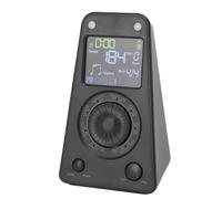 Fabater Metronomo Digitale Versatile 10 Toni Compatibilità Universale degli Strumenti Test di velocità Accurato per Musicisti (BLACK)