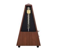 Fabater Metronomo Meccanico per Pianoforte, Chitarra, Violino, Cetra, Movimento in Ottone Massiccio con Battiti Risonanti Chiari 40-208 BPM, modalità Accento Regolabile 0/2/3/4/6 (Grano del legno di
