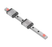 Fabater MGN12C Kit Cursore Guida Lineare in Miniatura con Cuscinetto Lineare 2 Pezzi Blocco Scorrevole, 34,7x27x10 Mm Piccolo Cursore Leggero in Acciaio Inossidabile per Stampanti 3D Parti CNC