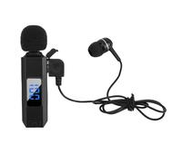 Fabater Microfonico Wireless, Bluetooth 5.5 Blocco Rumore a Trasferimento Rapido, Microfono Lavalier con Pickup a 360 Gradi per l'insegnamento della Registrazione Vlog Trasmissione