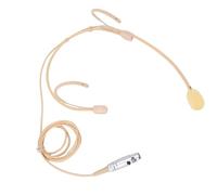 Fabater Microfono Auricolare con Doppio Gancio per L'orecchio Qualità Professionale Portatile e Affidabile per DJ e Cantanti Colore Beige