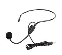 Fabater Microfono con Cuffia Cablata da 3,5 Mm con Riduzione del Rumore Unidirezionale, Microfono da Testa in Confezione da 3 per Guida Allo Shopping, Guida Turistica, Conferenza, Insegnamento,