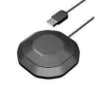 Fabater Microfono da Tavolo Microfono per Computer Omnidirezionale Ad Alta sensibilità a 360° con Spina da 3,5 Mm per Conferenze di Gioco per PC Portatili, Plug & Play per/Mac, Portata di