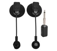 Fabater Microfono per Sassofono Ruotabile a 360°, Microfono per Flauto Wireless con Tempo di Utilizzo Prolungato, Supporto Antiurto Personalizzato, Ricevitore 2.4G per Spettacoli All'aperto