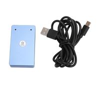 Fabater Microfono USB, Microfono Wireless Omnidirezionale a 360°, Mini Mic con Riduzione del Rumore a Doppio Canale per Riunioni Online, Lezioni, Streaming Live (BLUE)