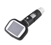Fabater Microscopio Digitale, Microscopio Digitale Portatile con Ingrandimento 50X-1600X, Portatile con Display a Colori da 2,4 Pollici e 8 Luci LED Regolabili per Scienze dell'educazione dei Bambini