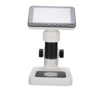Fabater Microscopio Elettronico Portatile con Schermo da 4,5 Pollici e Luci a LED da 12 MP 8 per Chiara visibilità. Usa L'ingrandimento Digitale Durevole per le Multinazionali (BLACK)