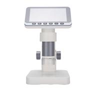 Fabater Microscopio Elettronico Portatile con Schermo da 4,5 Pollici e Luci a LED da 12 MP 8 per Chiara visibilità. Usa L'ingrandimento Digitale Durevole per le Multinazionali (GREY)