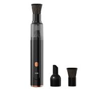 Fabater Mini Aspirapolvere Macinacaffè per Stazione Baristi (Nero | USB-C Ricaricabile, con Spazzola per Ugelli, Mini Aspirapolvere Portatile per Bar e Piccoli Spazi