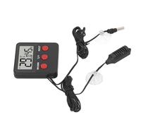 Fabater Mini Misuratore di Temperatura e umidità con Igrometro Digitale a 2 Sonde per Incubatrice, Vasca per Rettili, Acquario - Intervallo Interno -10-50 ℃, Esterno -50-70 ℃, Umidità 10-95% RH,