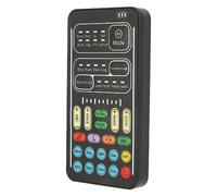 Fabater Mini Scheda Portatile, 8 Modifiche 8 Effetti Sonori, Mini Scheda Portatile con Interfaccia da 3,5 Mm per Telefono Cellulare, Computer, Tablet, Giochi, Streaming Live (I9 Edizione inglese)