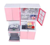 Fabater Mini Set di Giocattoli da Cucina per Bambine - Divertente Gioco di Ruolo con Utensili da Cucina con Luci e Suoni, Set da Realistico con Forno, Microonde, Lavello, Gioco di Finzione di