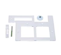 Fabater Modello Multifunzionale per Scanalatura, Piastra Guida per Scanalatura PC per Progetti di Lavorazione del Legno Compatibile con Punte per Fresa da 6,35 Mm e 8 Mm