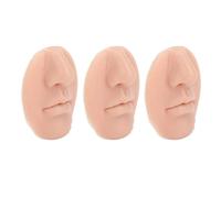 Fabater Modello Naso in Silicone con Bocca, Morbido Ed Elastico per | Modello di naso in silicone per piercing riutilizzabile, con bocca, per la pratica dell\'anello al naso, display per