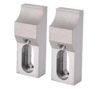 Fabater Morsetto Laterale, Morsetti per Puntali in Acciaio per Stampi S136H a Basso Profilo, Morsetti per Bloccaggio Pezzi CNC con 2 Pezzi Bocca Ad M8 di Serraggio 60kN per Fresatrice Incisore CNC