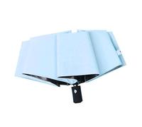 Fabater Ombrello Piccolo, Impugnatura Comoda Protezione Solare Contro la Pioggia Ombrellone a 8 Stecche Funzionamento con un Pulsante per Esterni (azzurro)