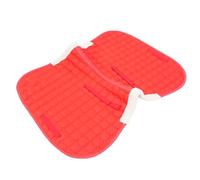 Fabater Pad di Equitazione Occidentale, Cuscinetto Non Slip, Tampone Equestre Traspirante in Cotone in Poliestere, Forniture Equine (Rosso)