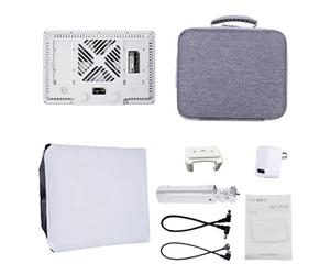 Fabater Pannello LED RGB, Luce Video Controllata da APP da 100 W Bicolore 2500 K 9900 K, Lampada da Studio con 24 Effetti Softbox Pieghevole per Fotografia in Streaming Live